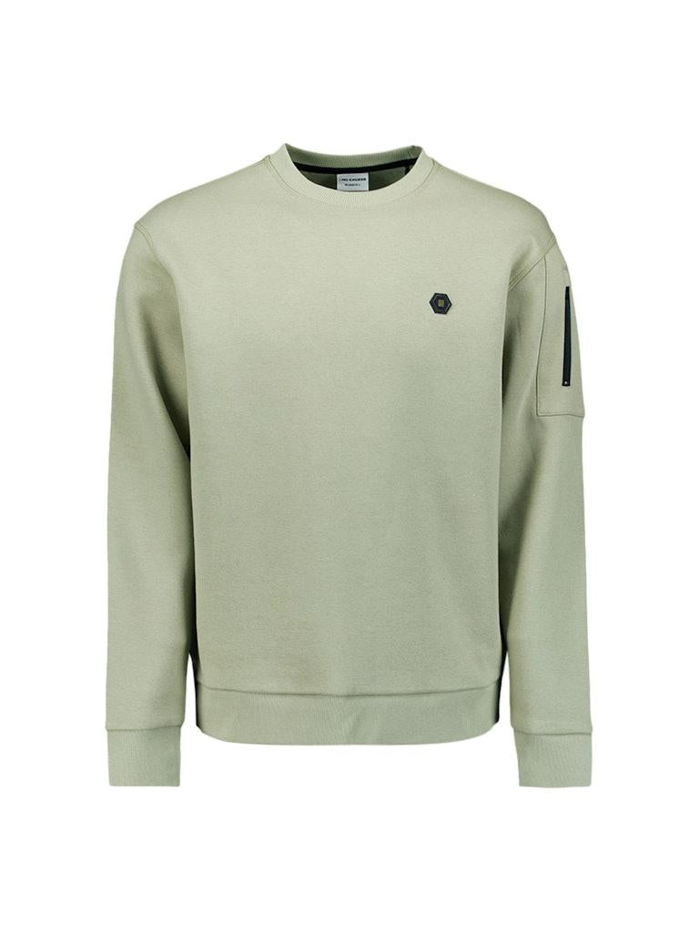 Sweater crewneck light moss