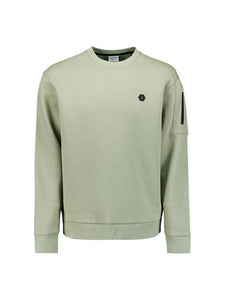 Sweater crewneck light moss