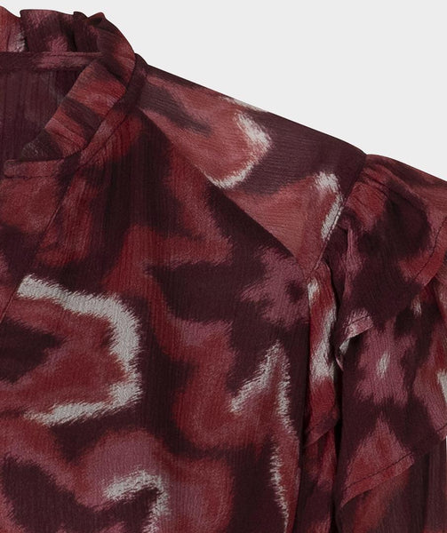 Blouse ruffle Autumn Bloom
