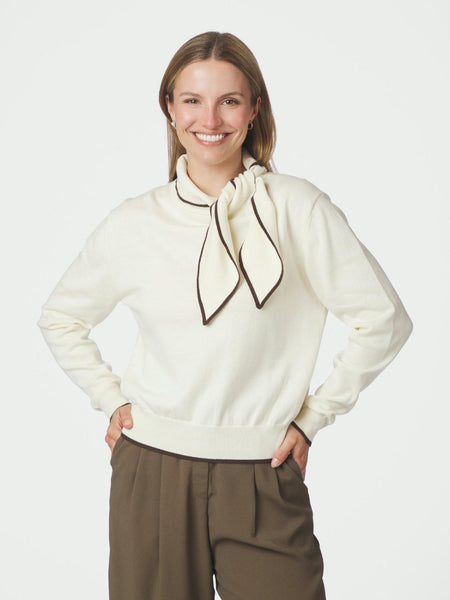 Sylena stitch knit ivory