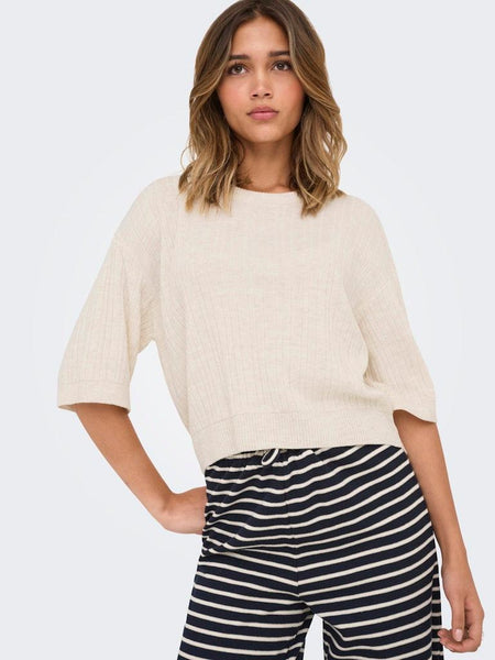 ONLTHEA SS O-NECK PULLOVER KN