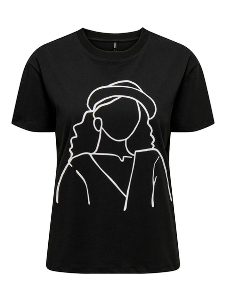 ONLCILLE S/S LADY TOP BOX JRS