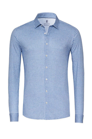 Shirt casual kent blue twill
