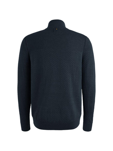 Half zip collar cotton moulin