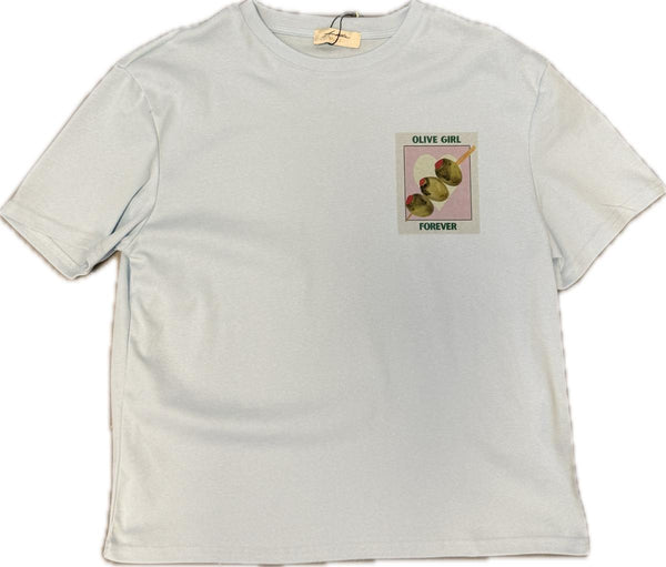 T-shirt olive blue