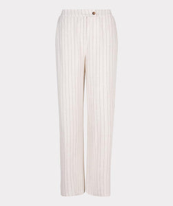 Trousers linen stripe