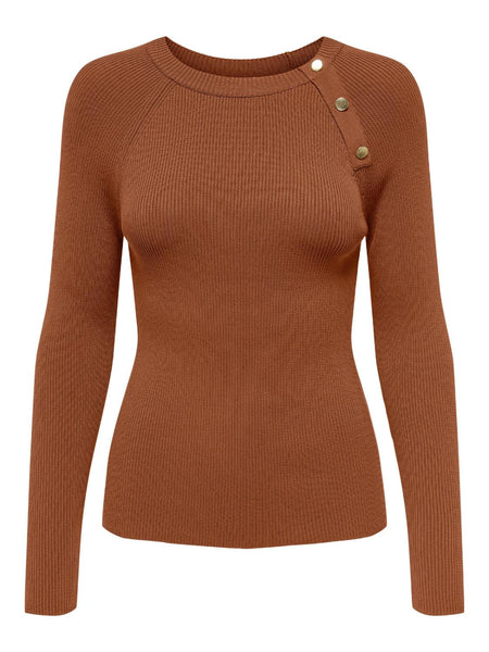 ONLSANNY LS BUTTON O-NECK KNT