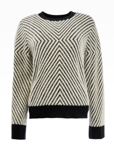 Erith LS-RMJ Furry Print Knit