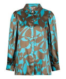 Blouse sateen expressive roots