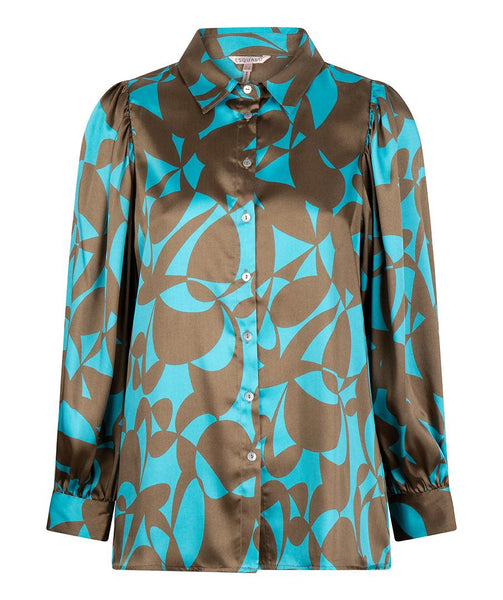 Blouse sateen expressive roots