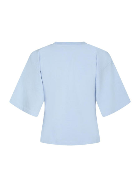 Asha boxy tee light blue