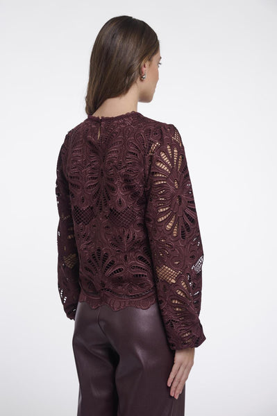 Long balloon sleeve blouse