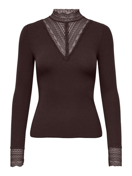 ONLTILDE L/S HIGH NECK LACE T