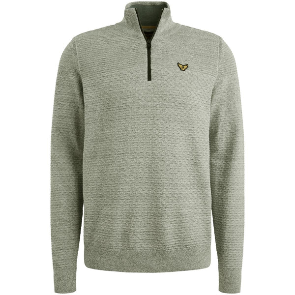Half zip collar cotton moulin