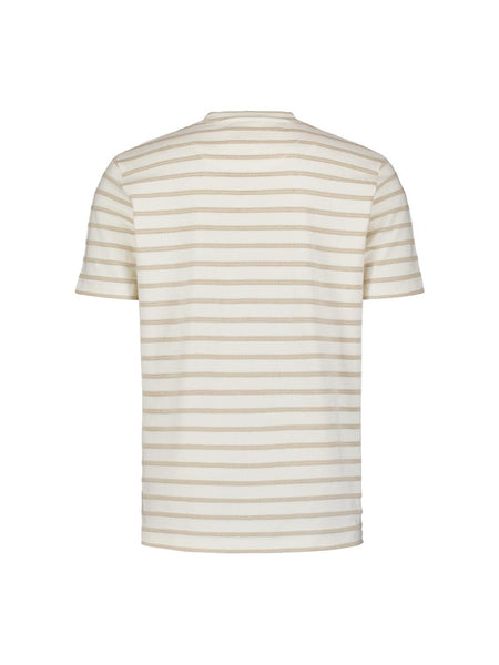 T-shirt crewneck stripes white