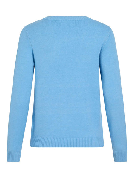 VIRIL O-NECK L/S  KNIT TOP -