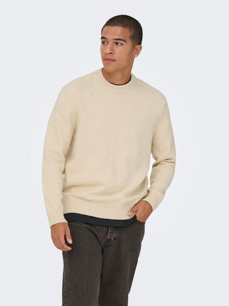 ONSJAMES RLX CREW KNIT NOOS
