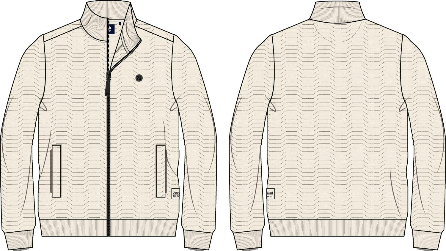 Men Sweater Collar Zip