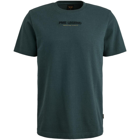 Short sleeve r-neck flat waff