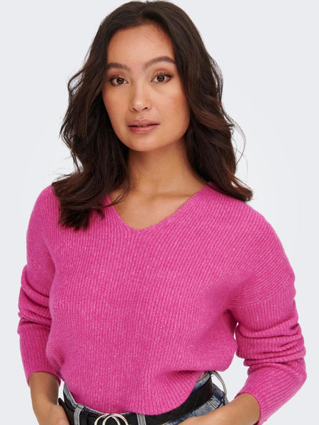 ONLCAMILLA V-NECK L/S PULLOVE