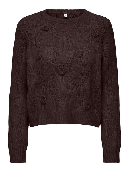 ONLMONIQUE LS O-NECK FLOWER C