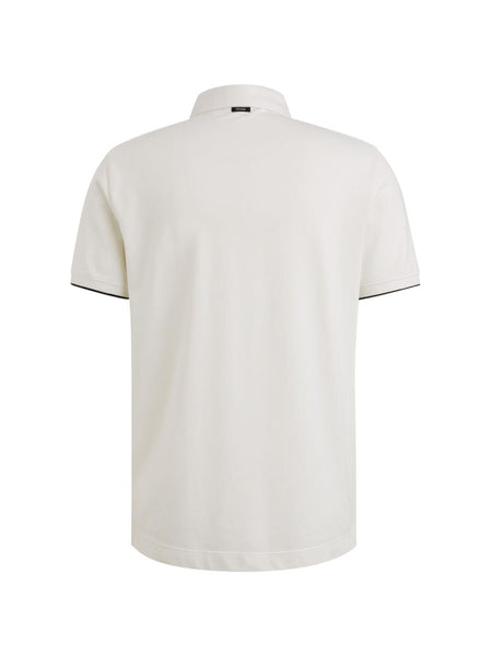 Short sleeve polo pique blend