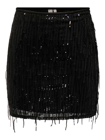 ONLSPACY SHORT SEQUINS SKIRT