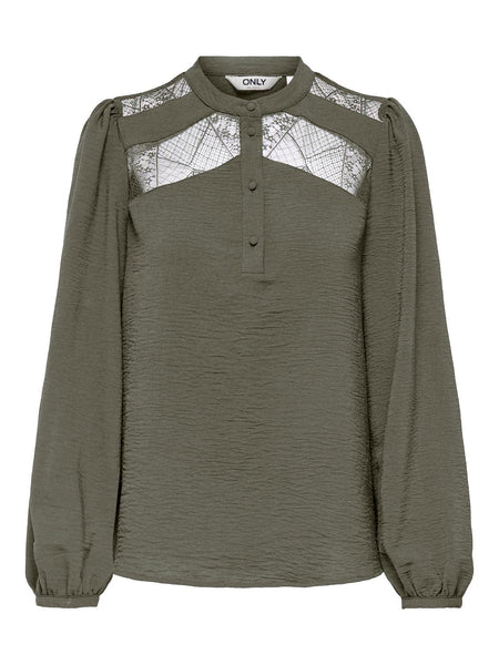 ONLYOHANNA FR L/S LACE TOP WV