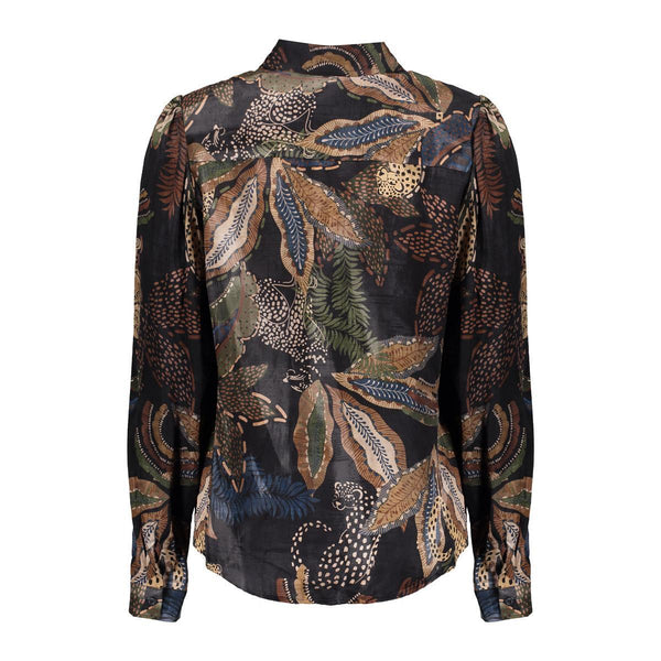 Top satin AOP animal