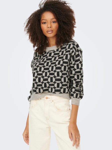 ONLGEO LIFE L/S PULLOVER KNT