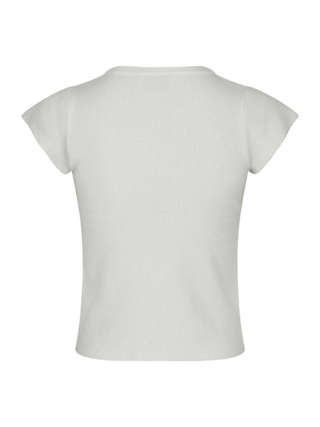 Tirra knit tee off white