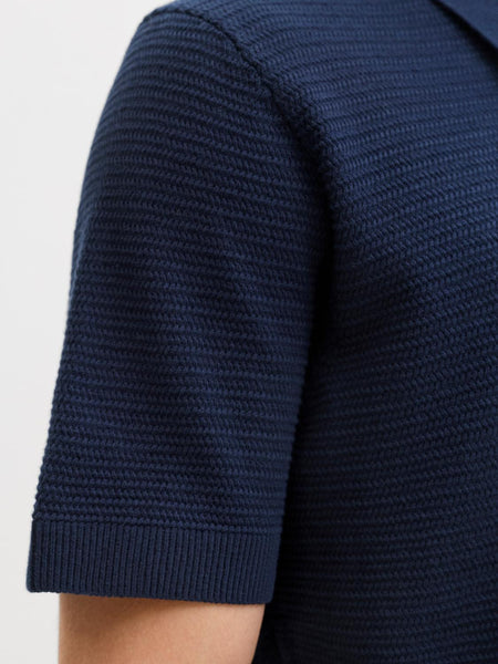 JPRBLURILEY KNIT POLO SS SN