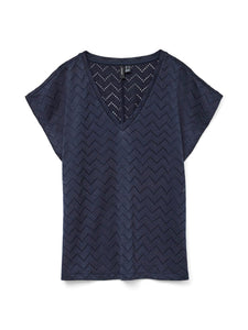 VMTHAS SS V-NECK TOP JRS GA V