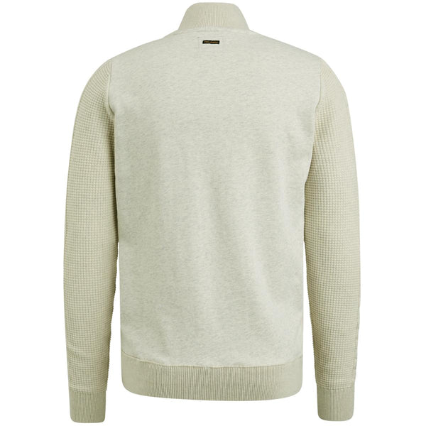 Zip jacket knit sweat combina