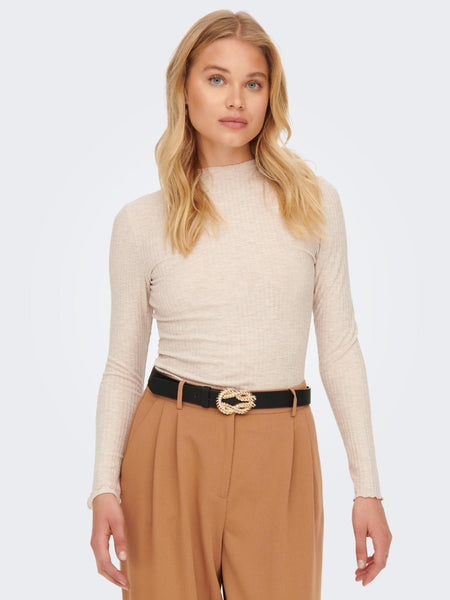 ONLEMMA L/S HIGH NECK TOP NOO