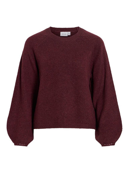 VISAPNA O-NECK L/S KNIT TOP/P