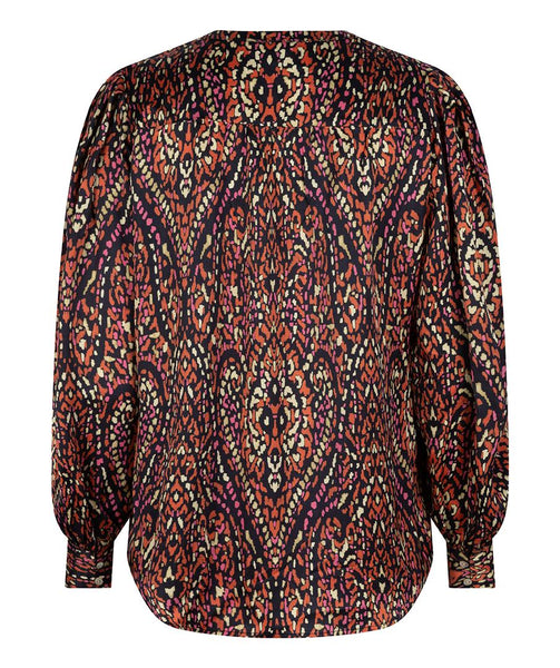 Blouse V-neck rewilding