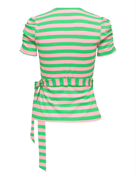 ONLCAREN V-NECK S/S GLITTER T