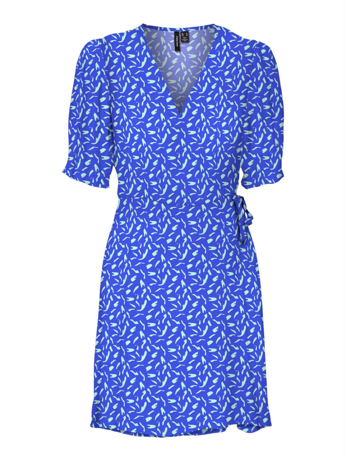 VMVIVI 2/4 SHORT WRAP DRESS E