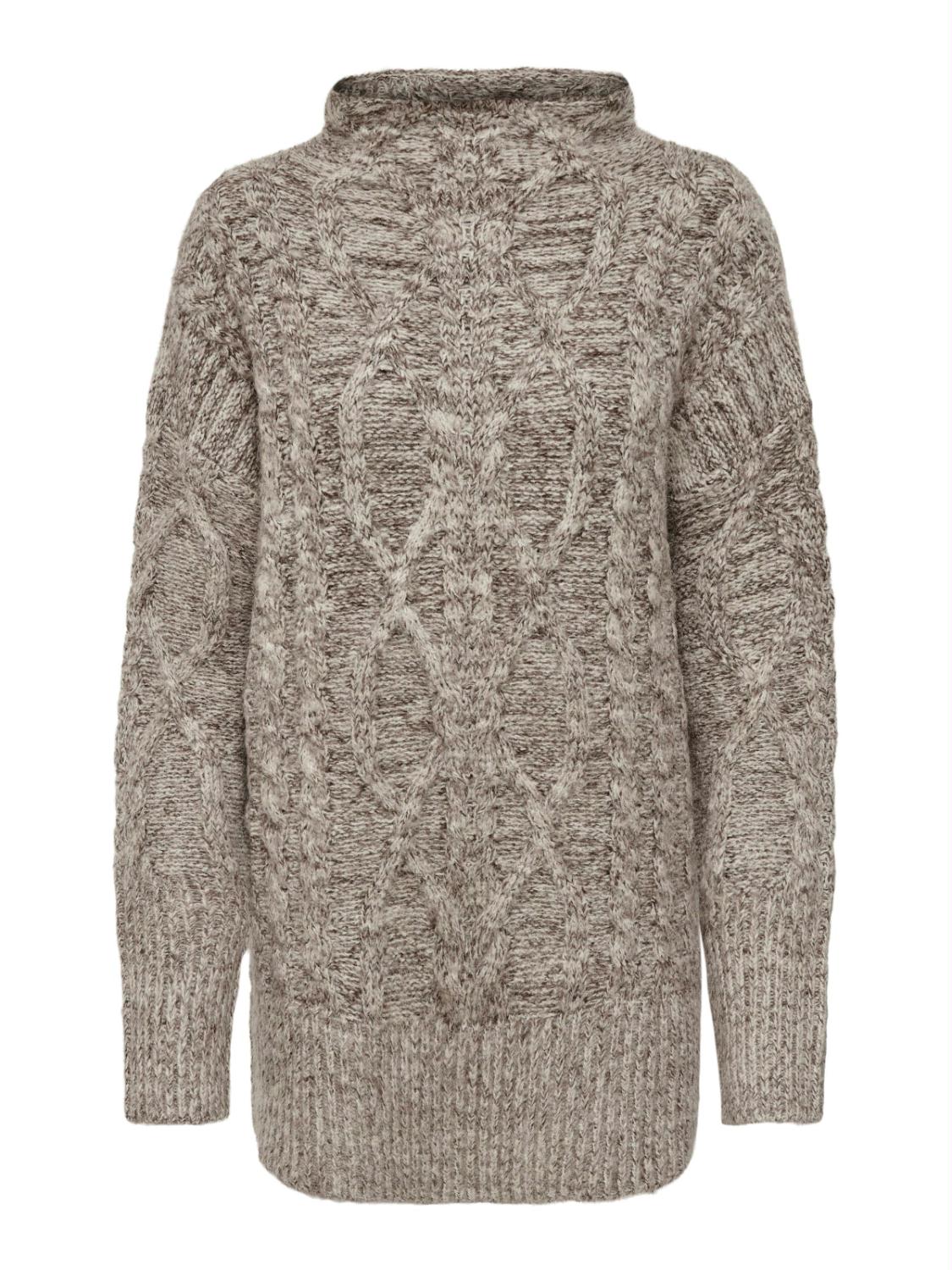ONLSAGE L/S STAND NECK PULL K