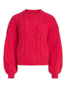 VICHINTI O-NECK CABLE KNIT TO