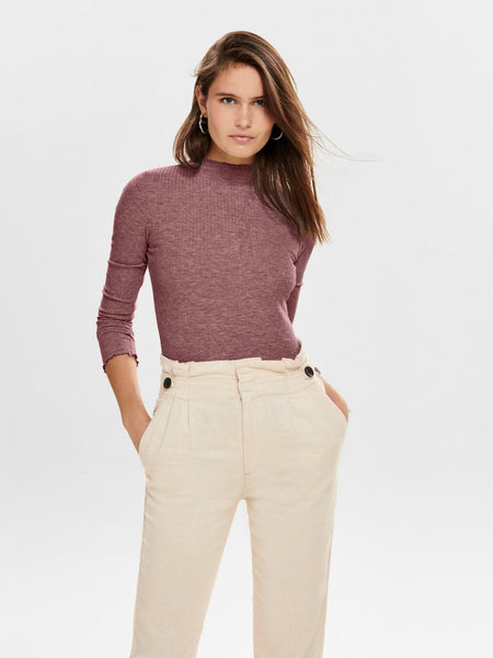 ONLEMMA L/S HIGH NECK TOP NOO