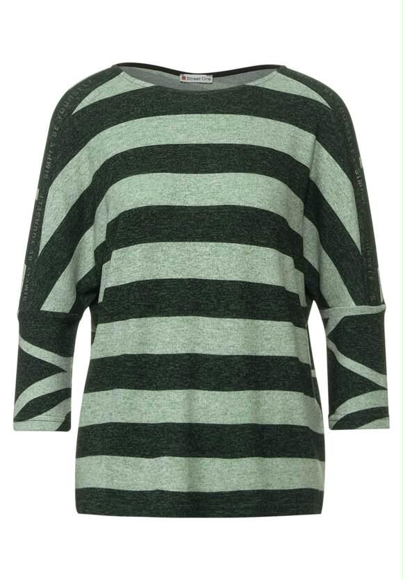 soft stripe print mix shirt