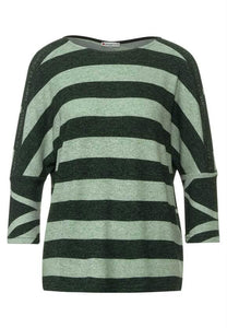 soft stripe print mix shirt