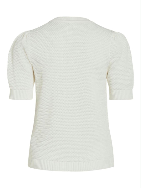 VIDALO O-NECK S/S KNIT TOP/SU