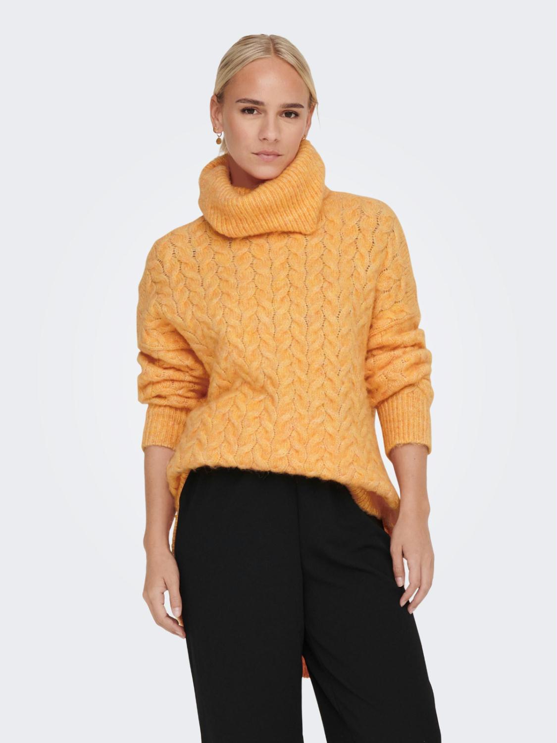 ONLTRUDY LIFE L/S LONG ROLLNE