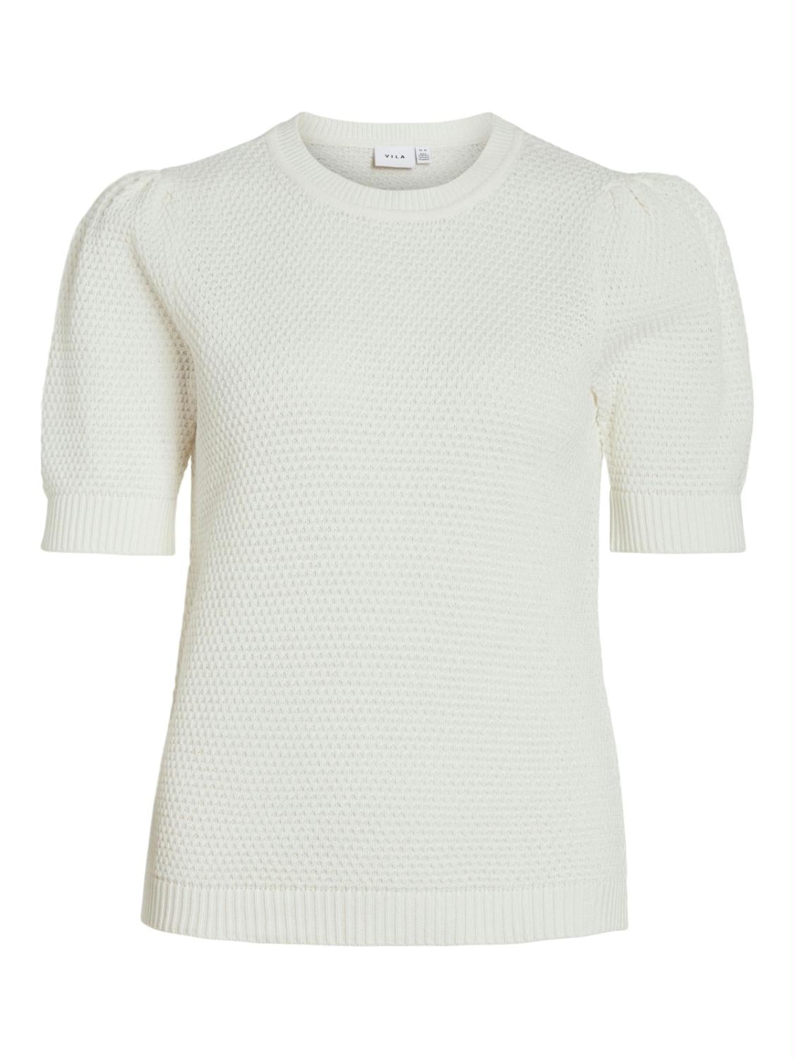 VIDALO O-NECK S/S KNIT TOP/SU