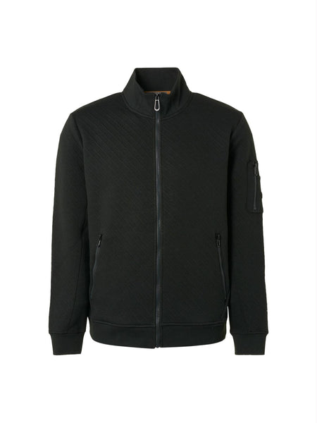 Sweater full zipper jacquard