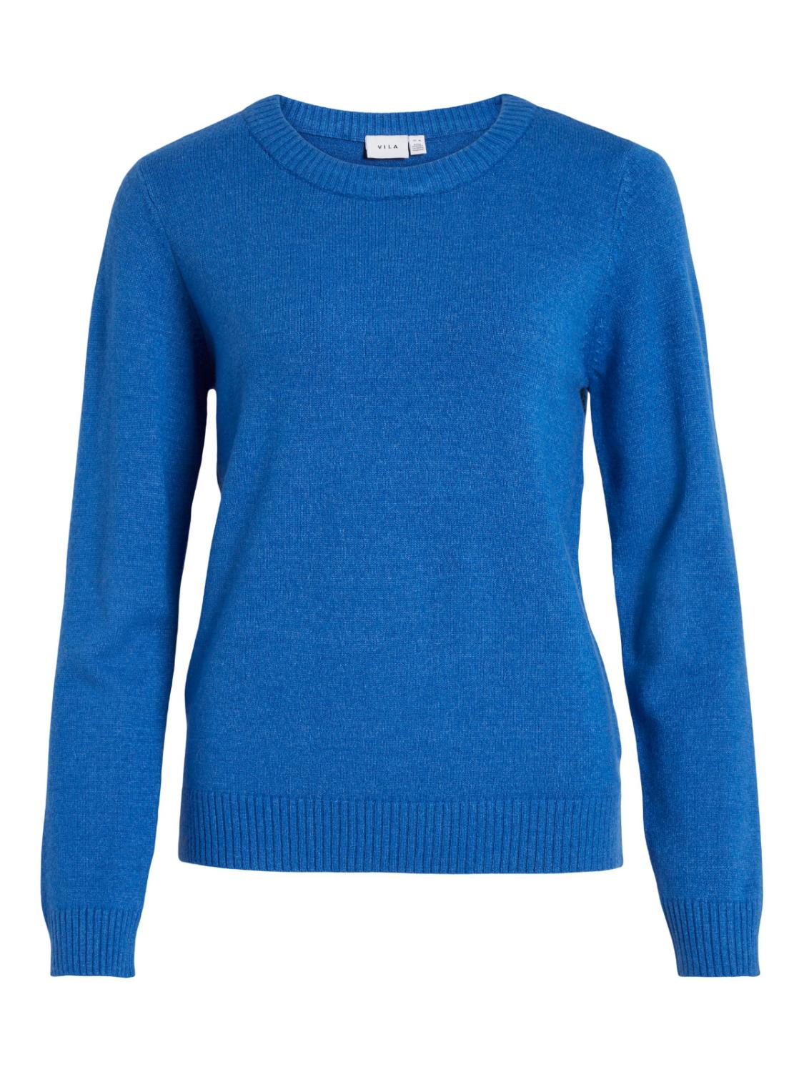 VIRIL O-NECK L/S  KNIT TOP -