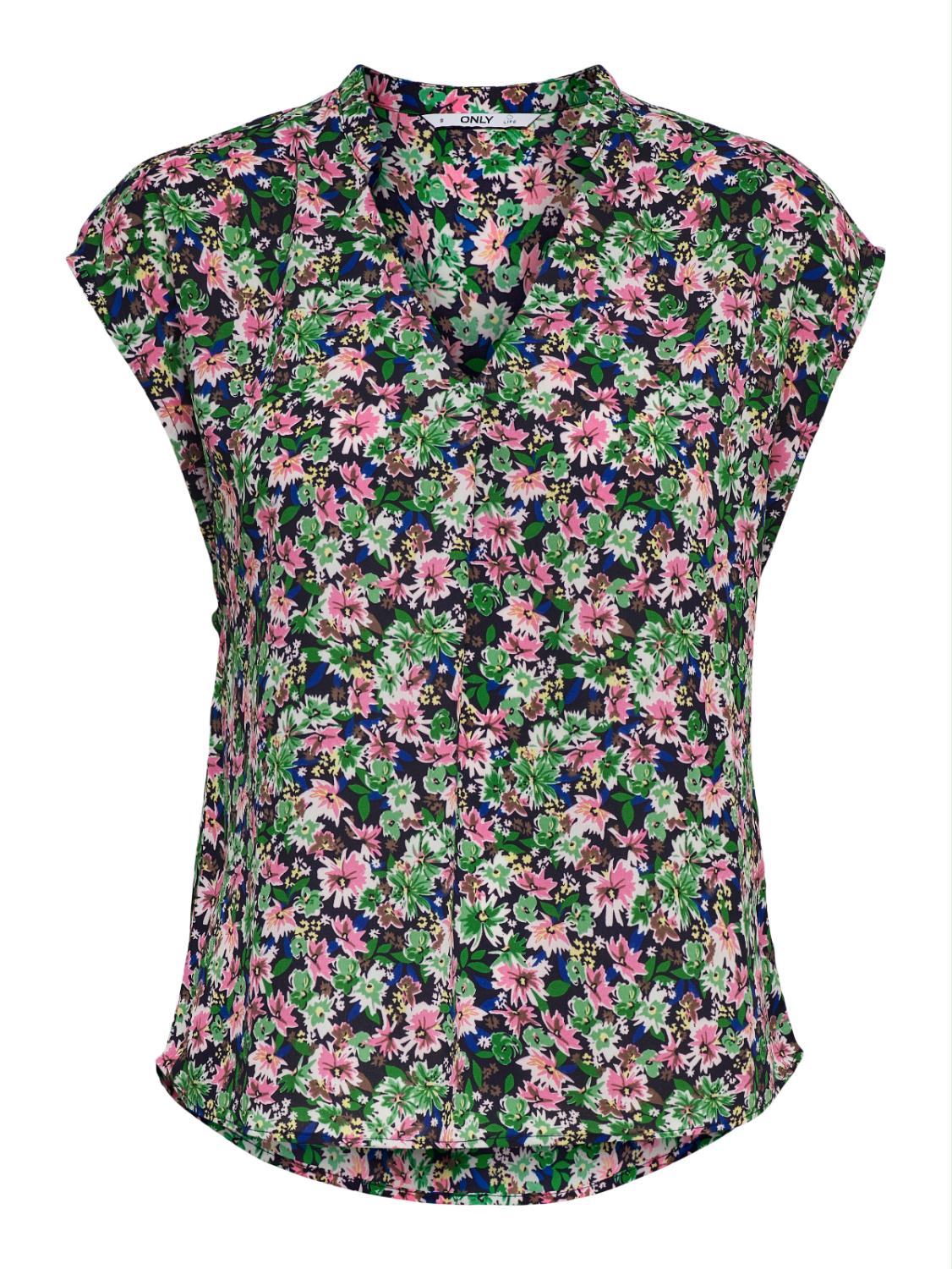 ONLTAMARA LIFE S/S V-NECK TOP